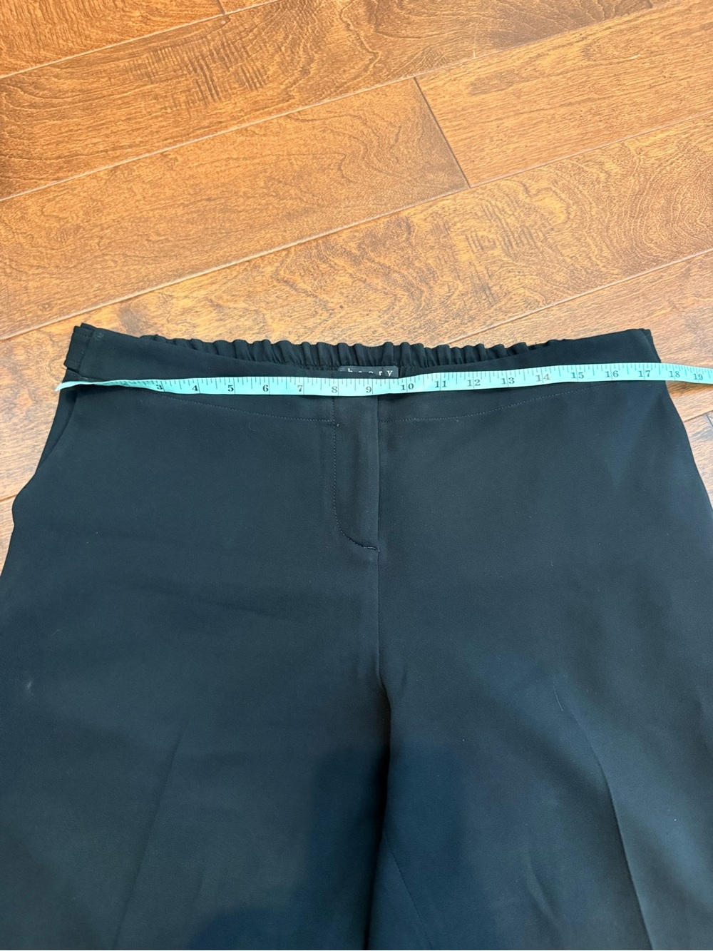 Theory Padra Admiral Crepe Black Ankle Pants Size 12 - Picture 9 of 10
